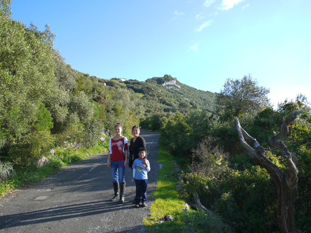 Hiking up the Rock of Gibraltar