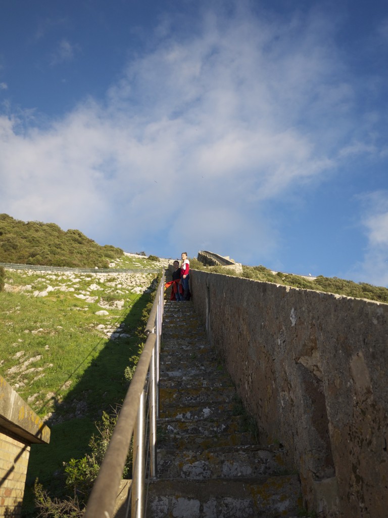 Steps up to top of Rock of Gibraltar