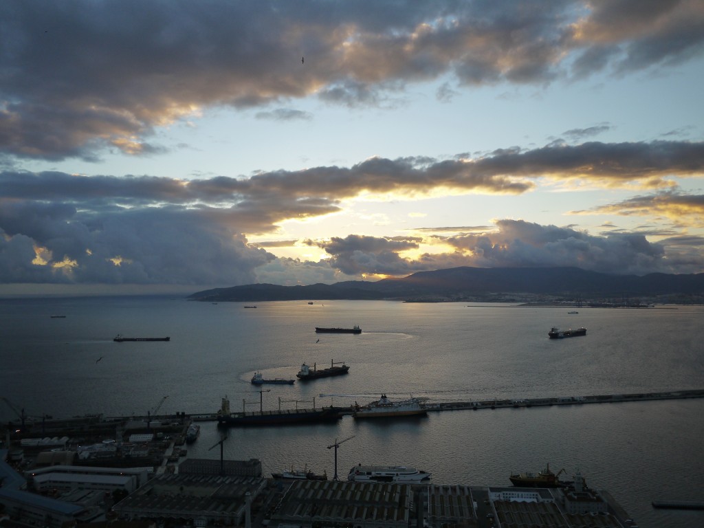 Sunset from top of Rock of Gibraltar