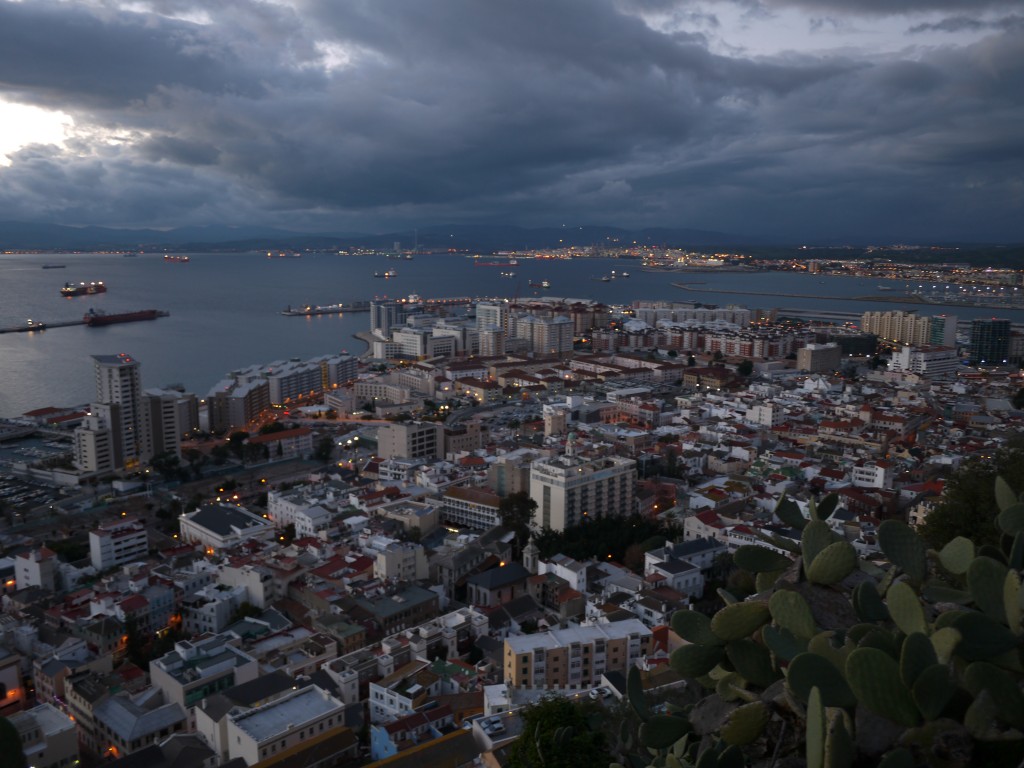 Gibraltar at dusk