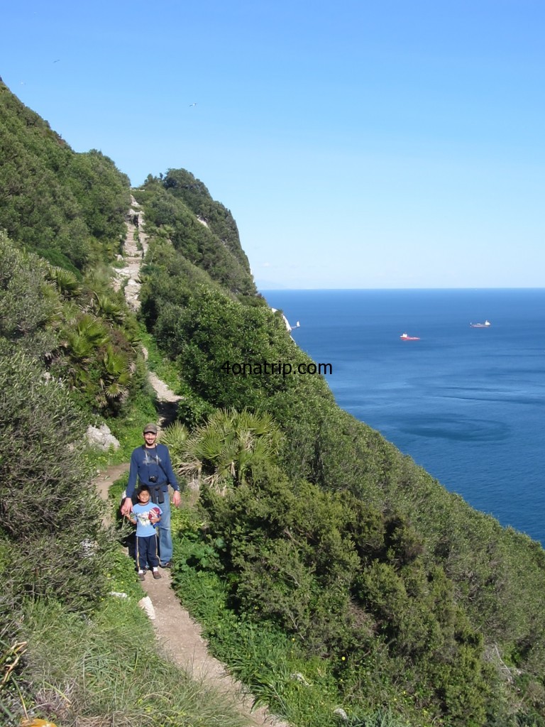 View from Mediterranean steps, Gibraltar