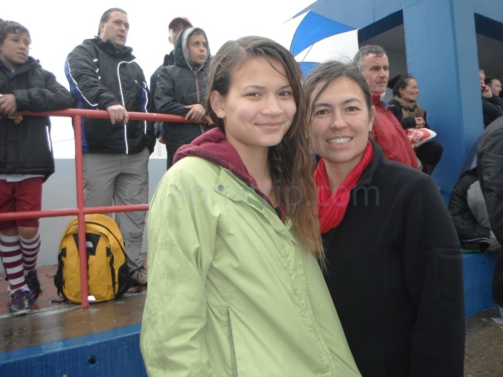 Nancy and Summer at Rugby Match