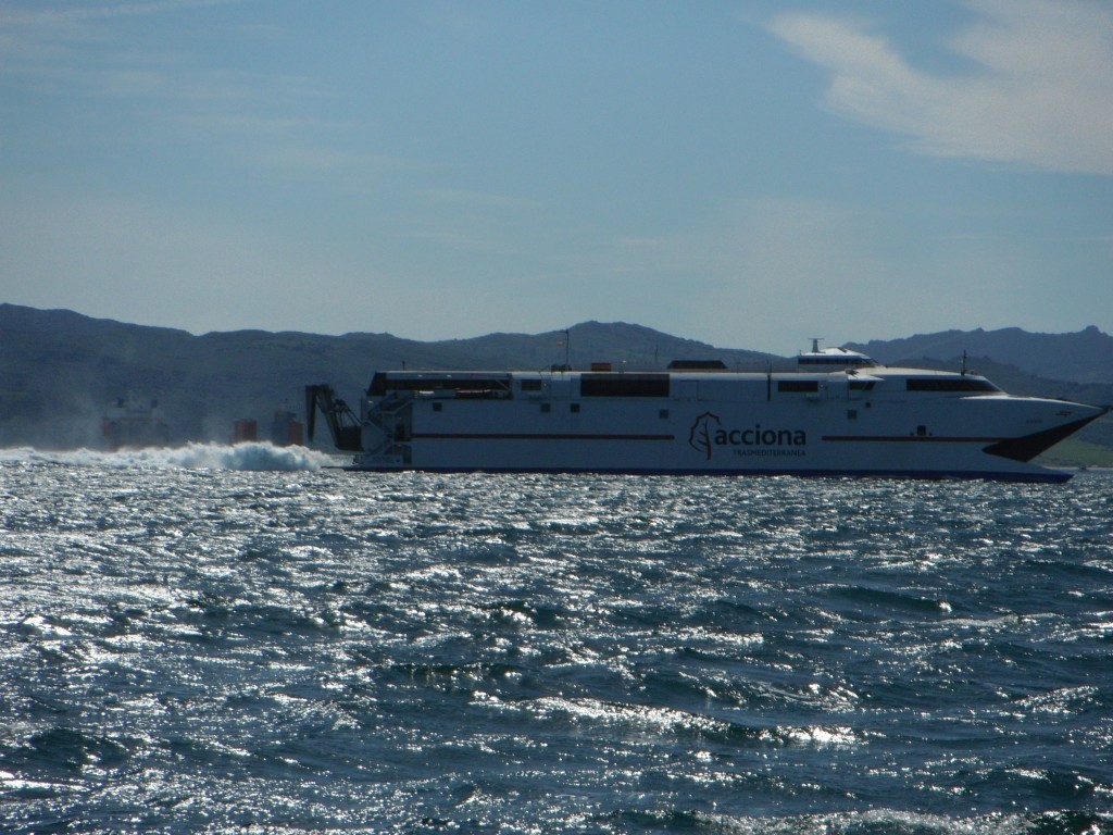 Passenger ferry in Bay of Gibraltar