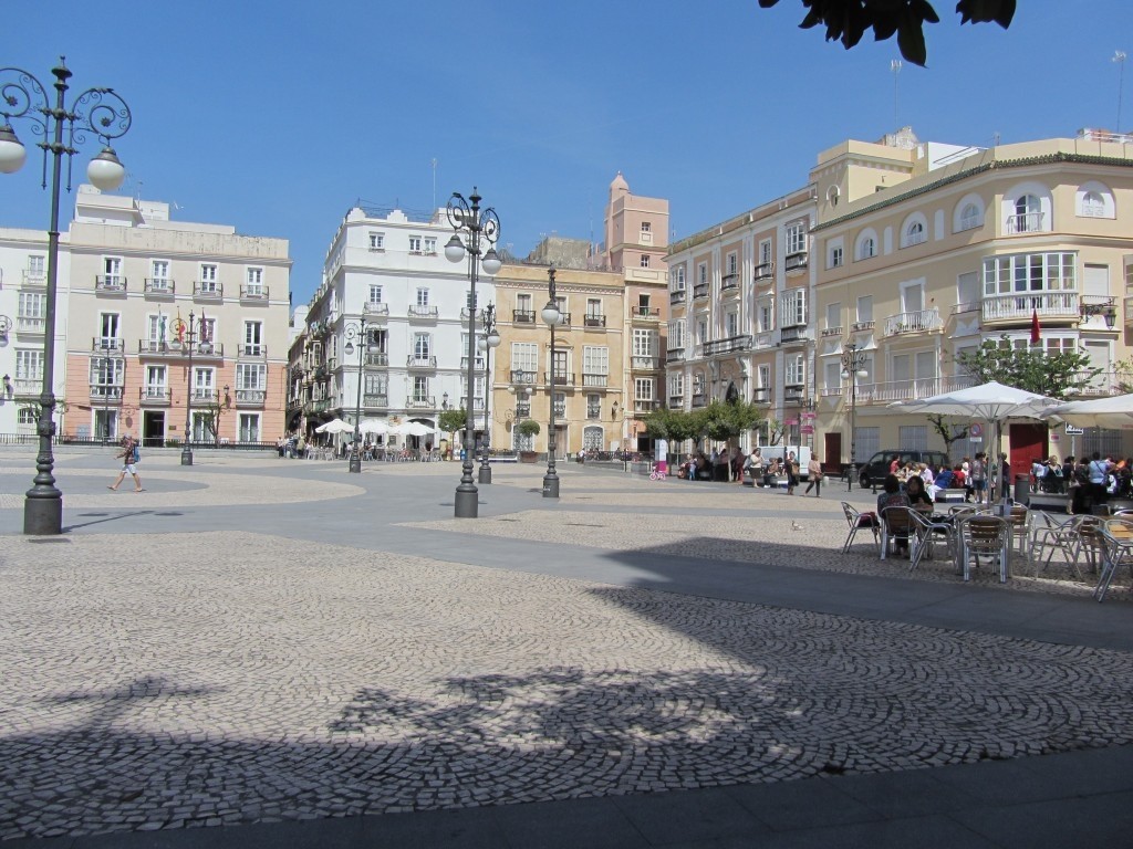 Large square in Cadiz, Spain