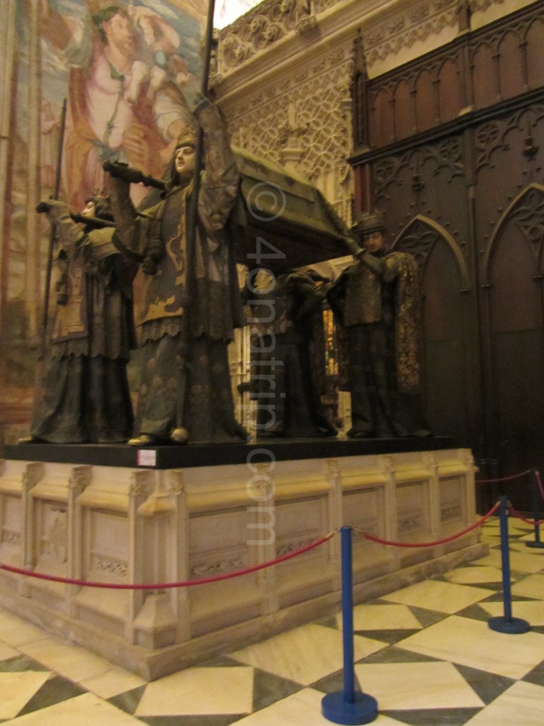 Columbus tomb Cathedral Seville Spain