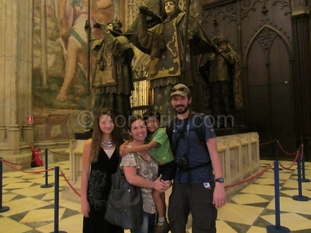 Columbus tomb Cathedral Seville Spain