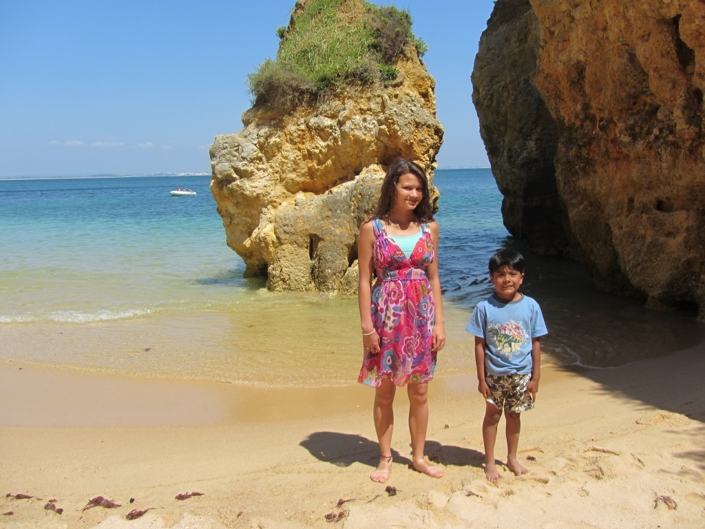 the coast of Lagos Portugal