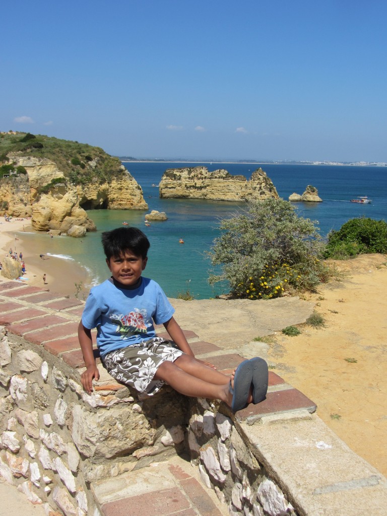 the coast of Lagos Portugal