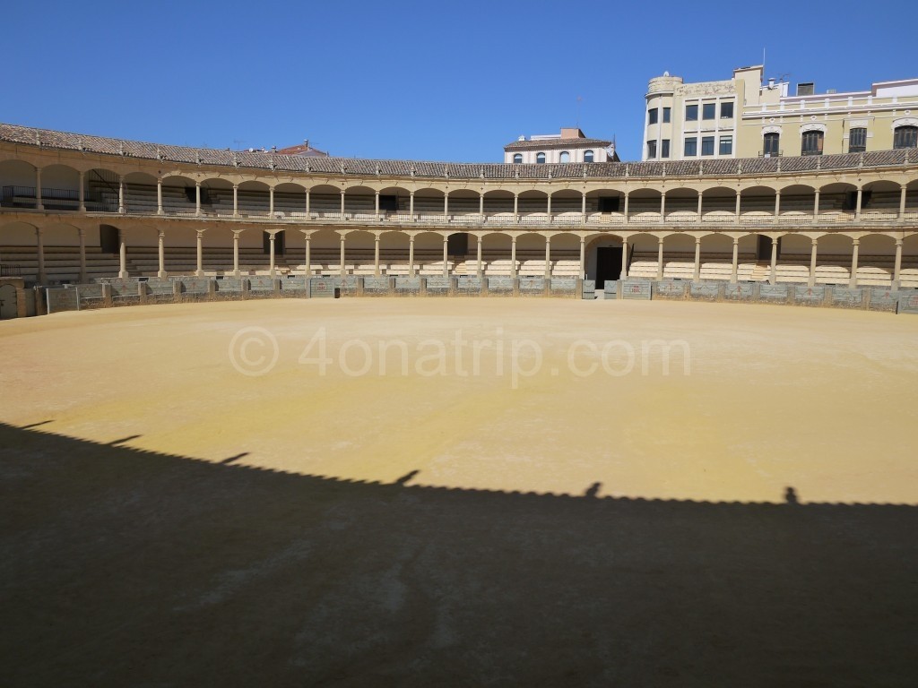 A wide view of Ronda bullring