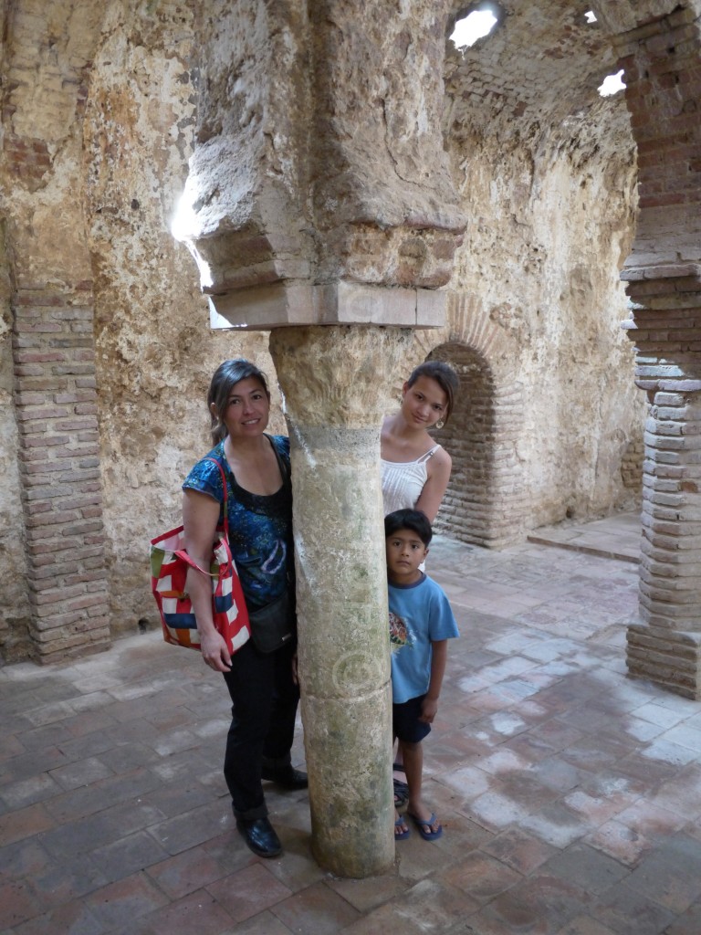 Family in warm room