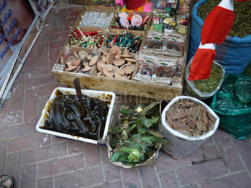 Natural soap in Moroccan market