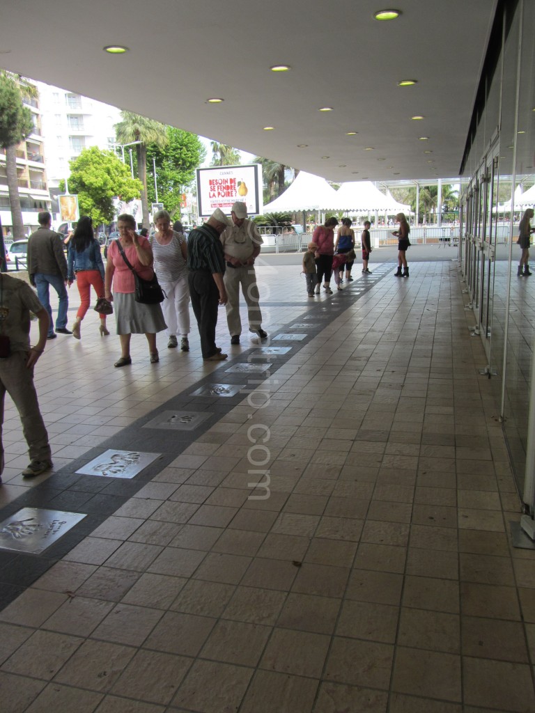 handprints at Cannes France