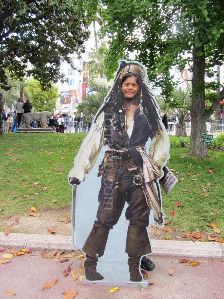 Luie is Jack Sparrow at Cannes