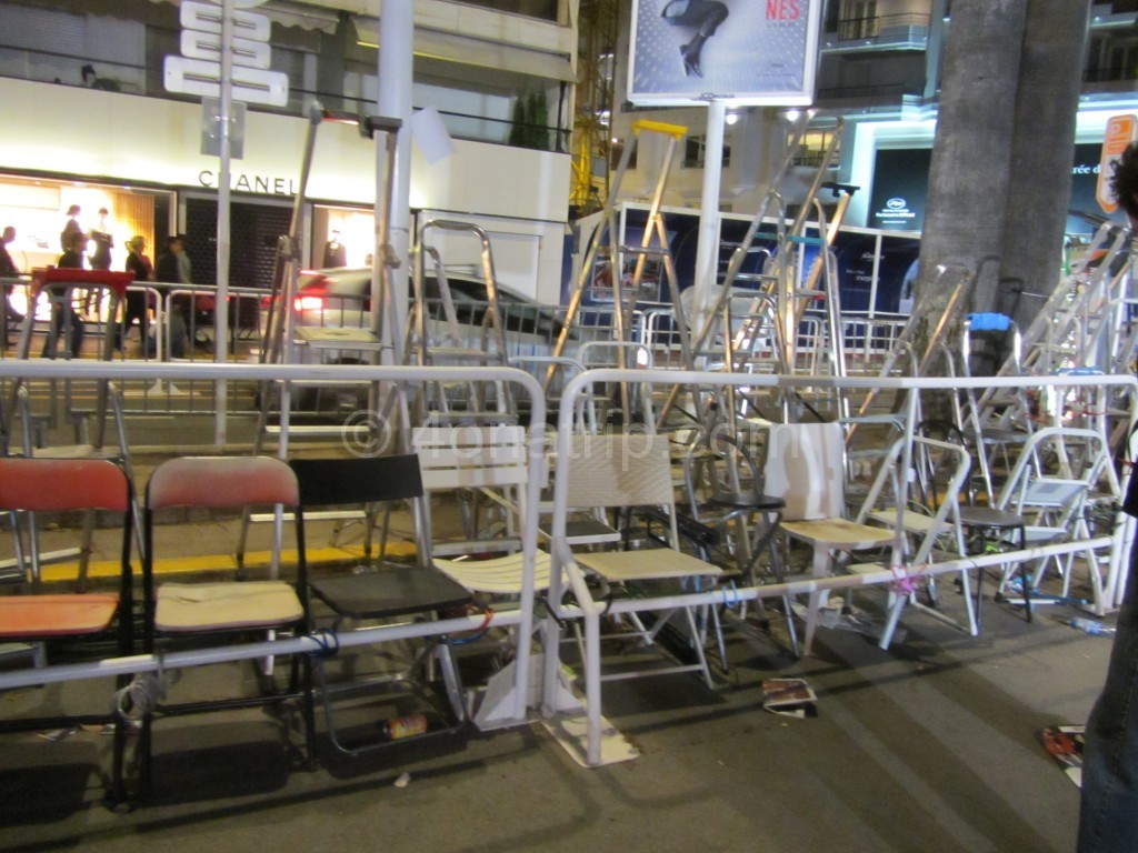 chairs ladders Cannes Film Festival