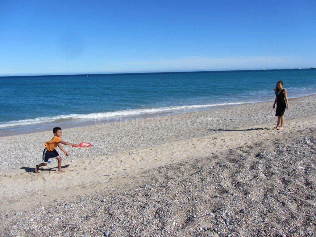 beach at Villeneuve-Loubet France