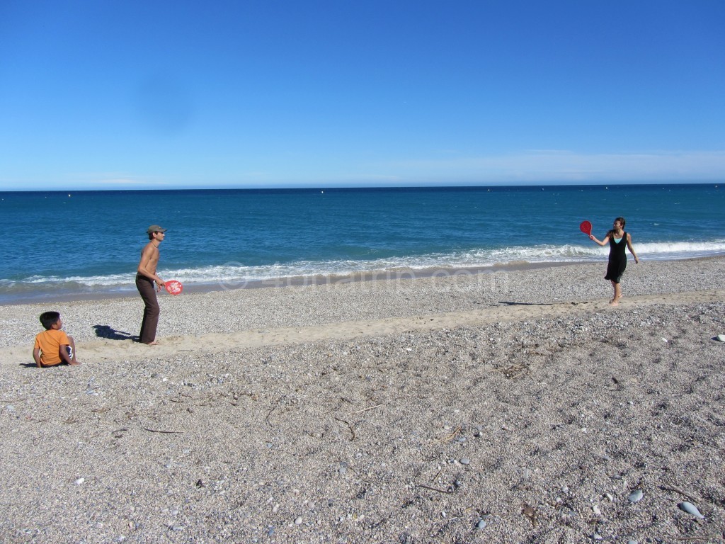 beach at Villeneuve-Loubet France