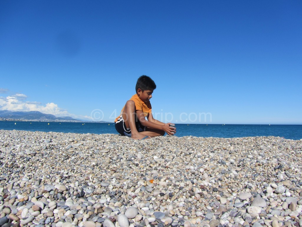 beach at t Villeneuve-Loubet France