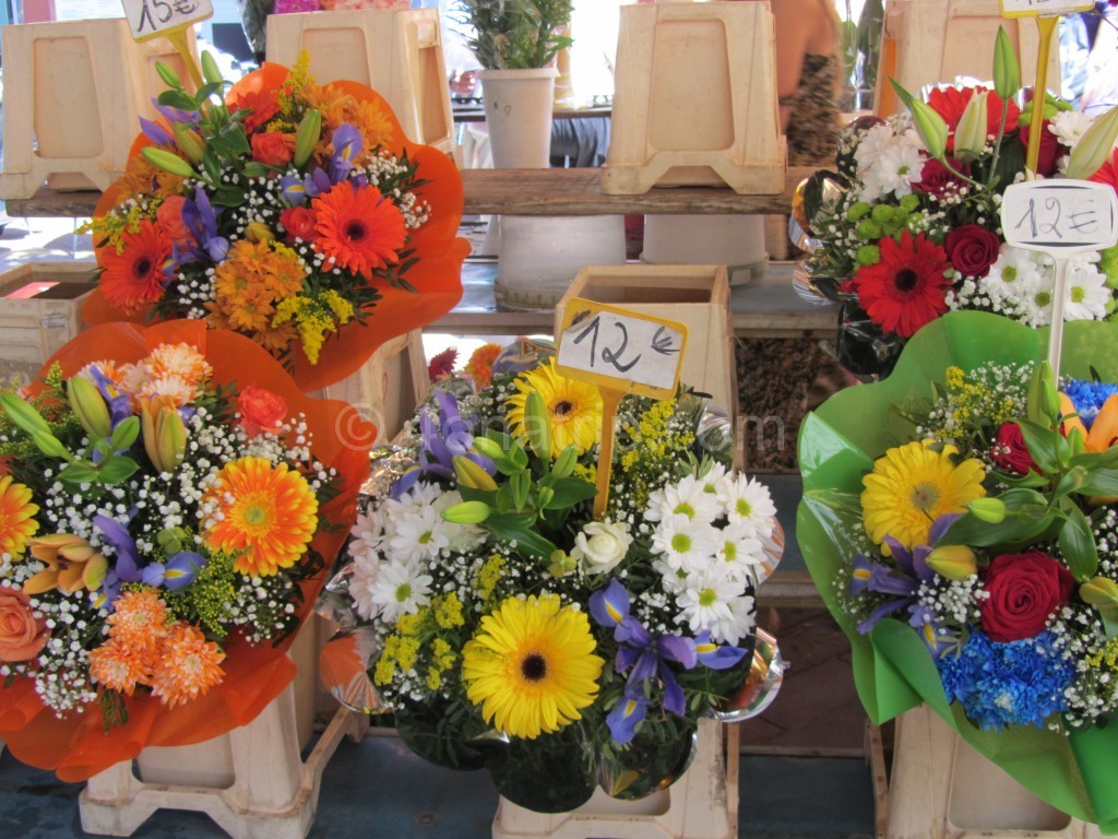 Marche aux Fleurs Flower Market in Nice France