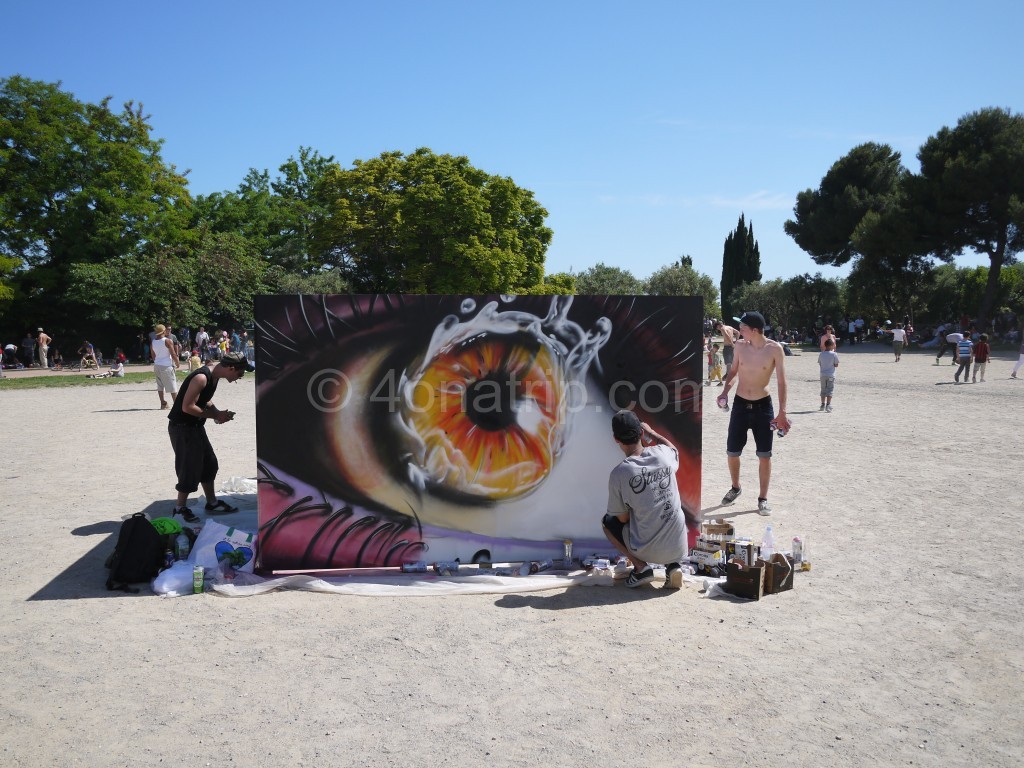 eye painting in Nice France