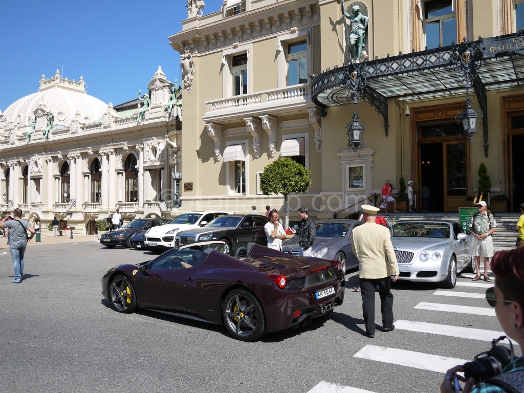 Exotic cars outside Monte Carlo