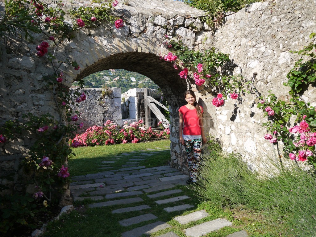 The garden in Fort Liberia, Villefranche