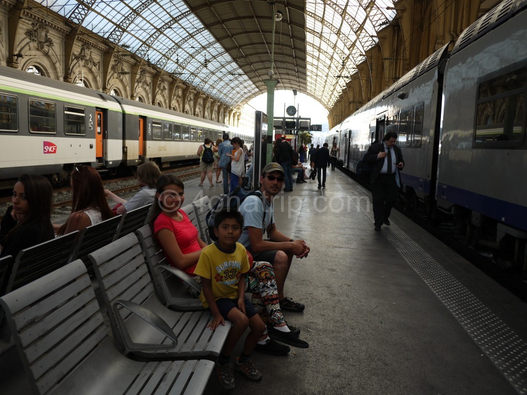 Cote D'Azure train station Nice, France