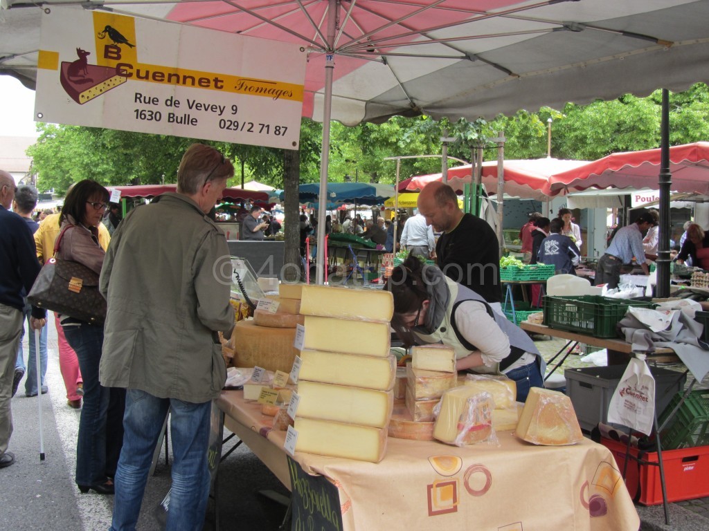 Thursday Market in Bulle, Switzerland