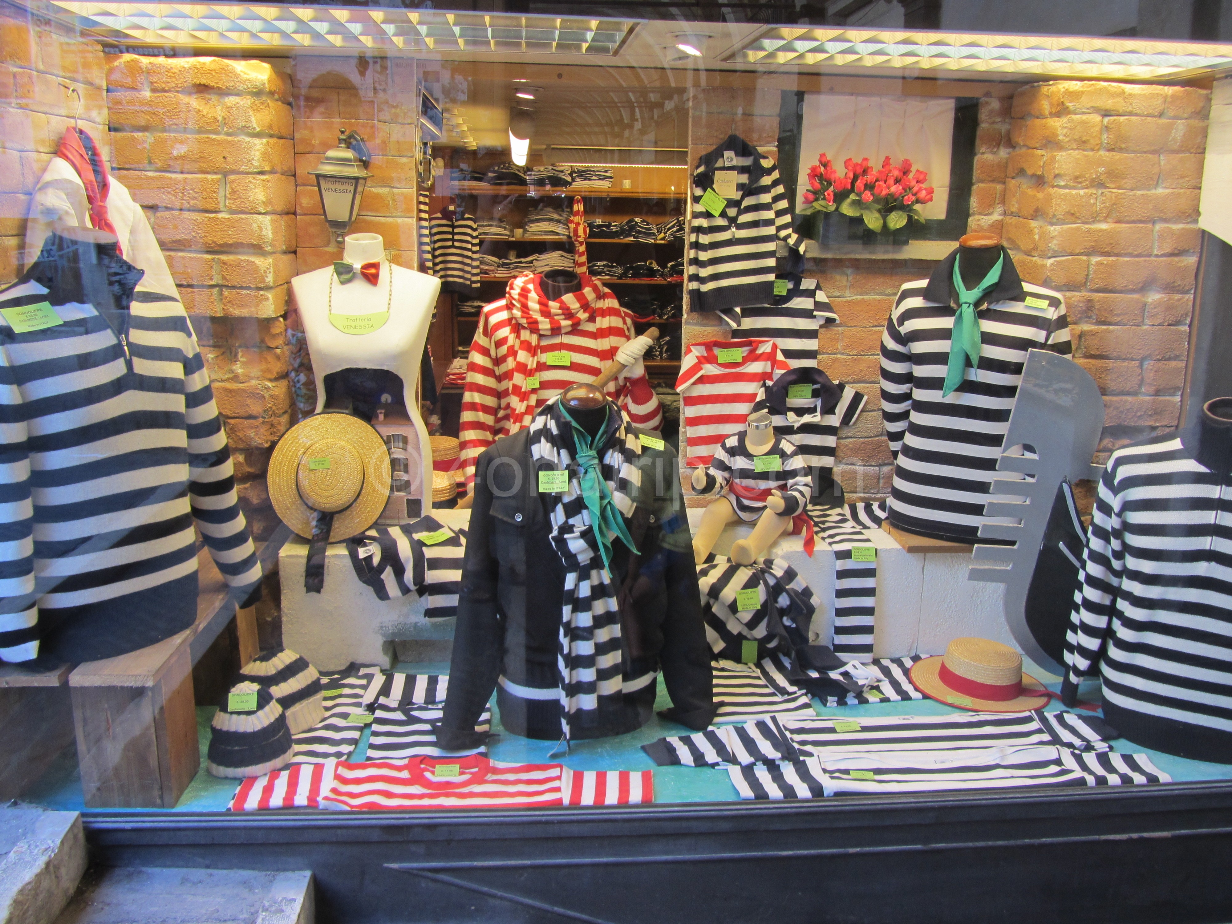 Gondolier inspired clothes Venice, Italy
