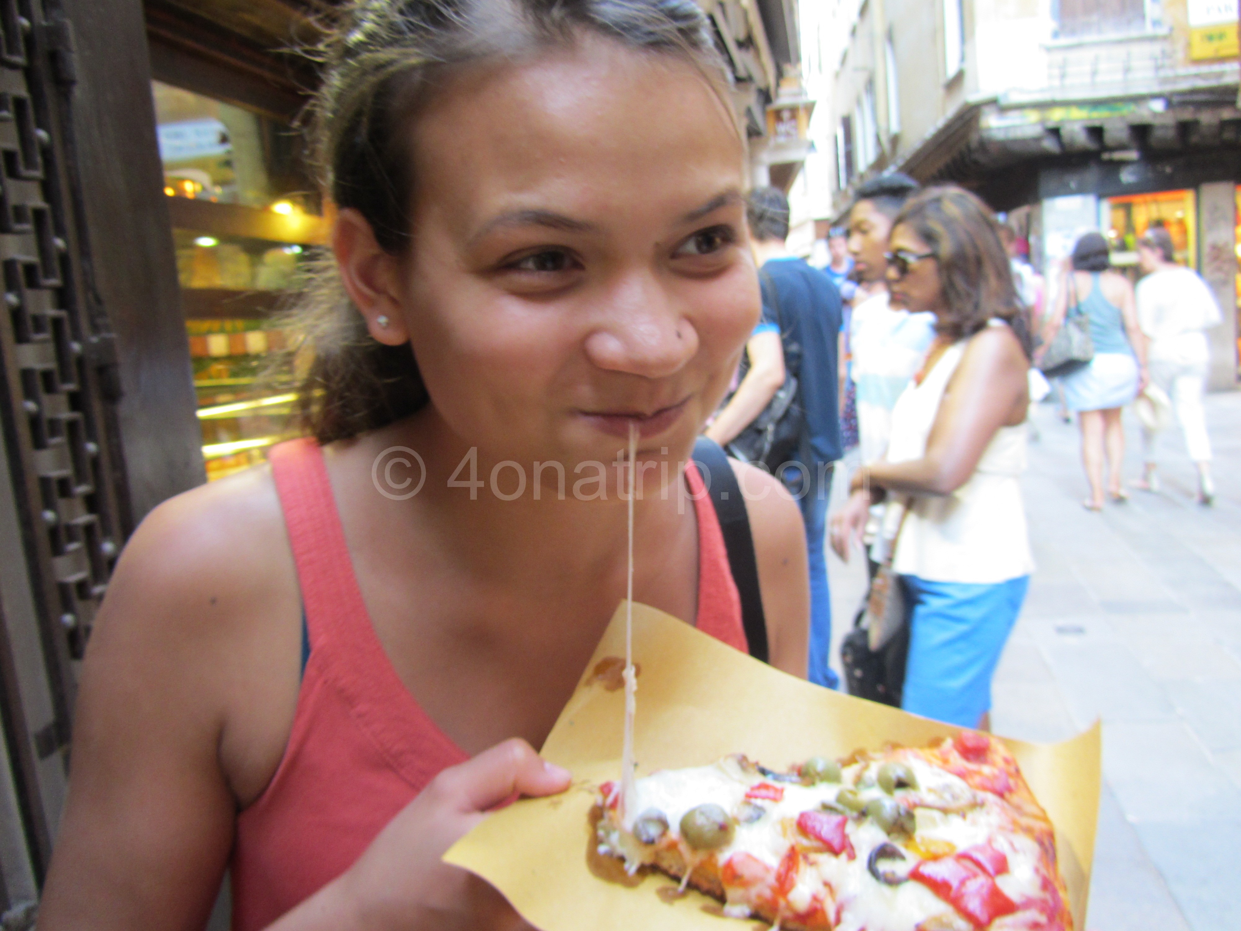 Pizza in Venice, Italy