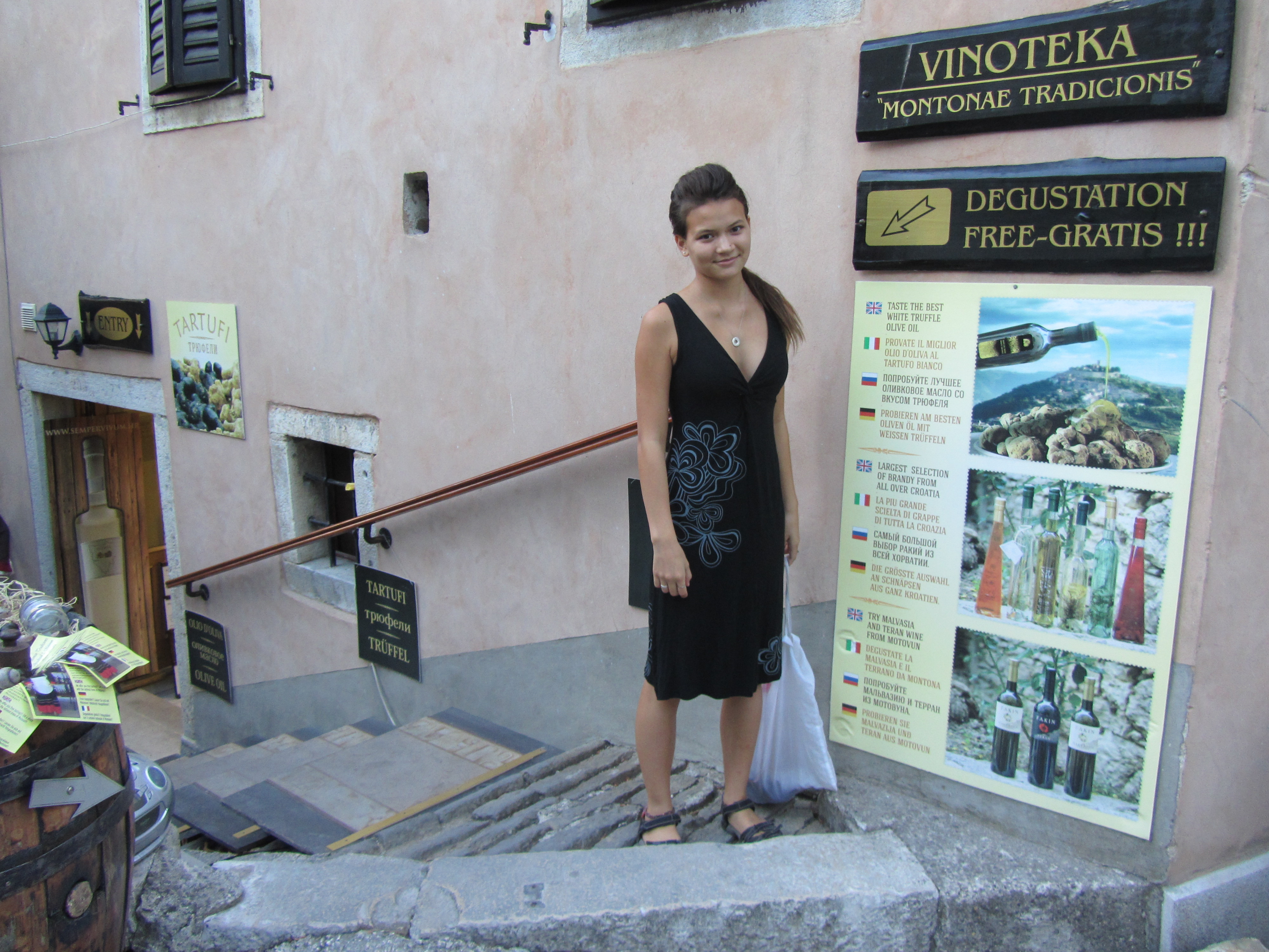 Tasting in Motovun, Croataia