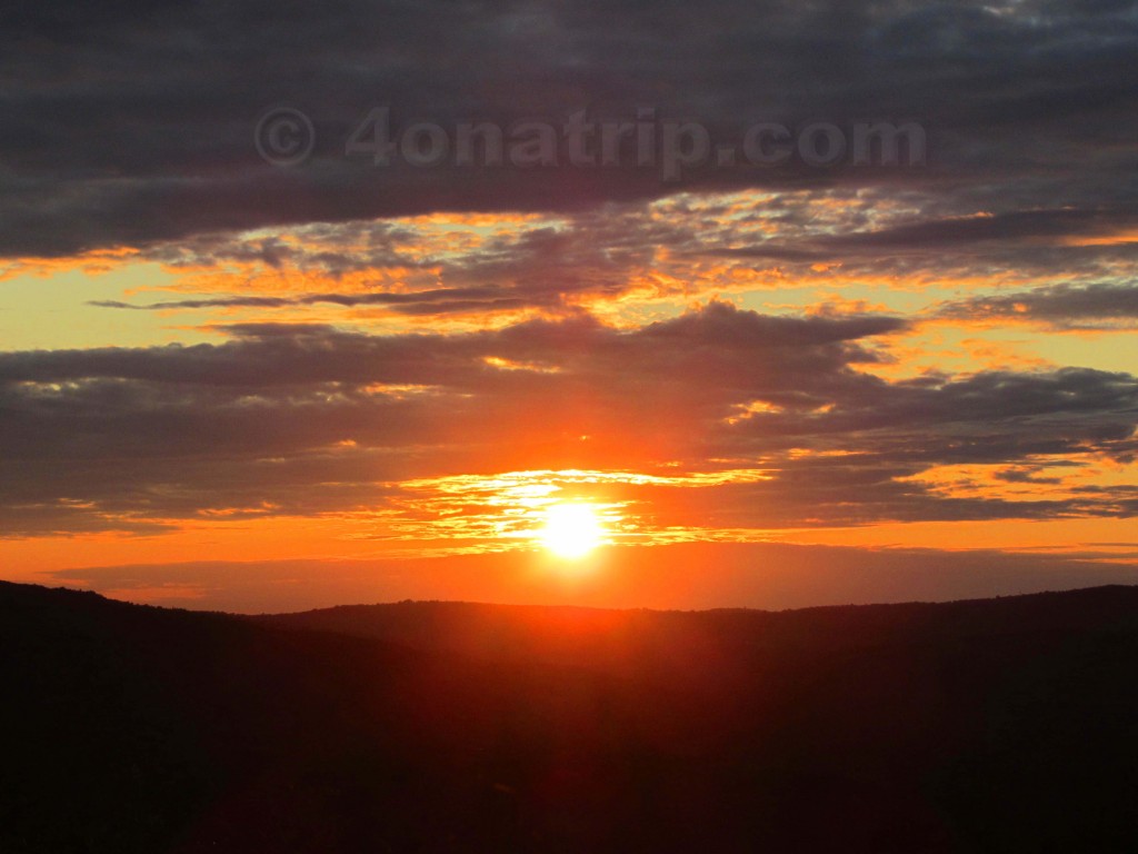 Motovun orange Sunset