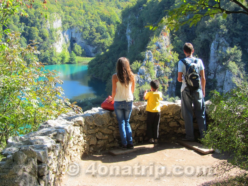 Plitvice waterfall lookout