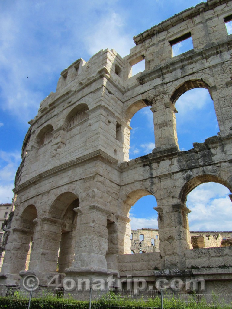 Pula Croatia amphitheatre renovation