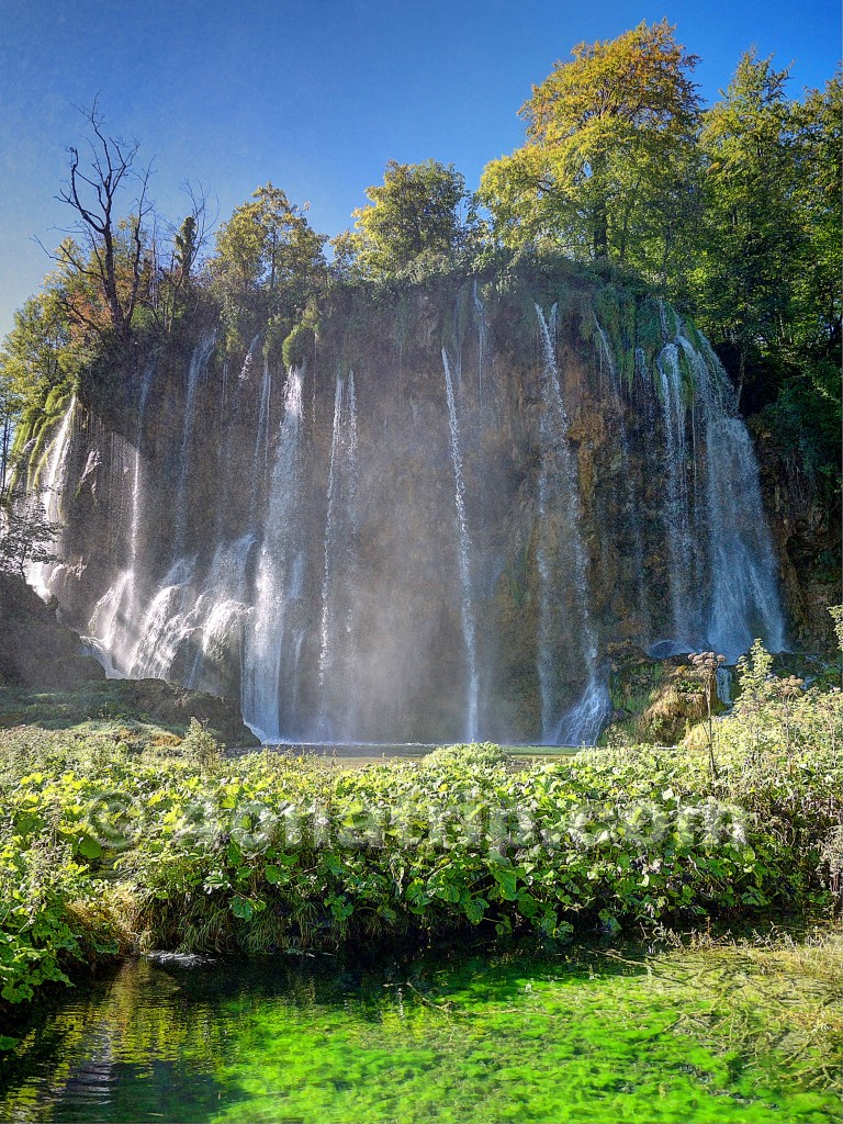 Waterfall Mist Plitvice National Park Croatia