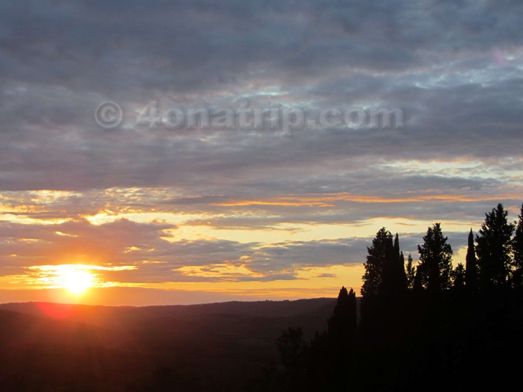 camping Motovun sunset