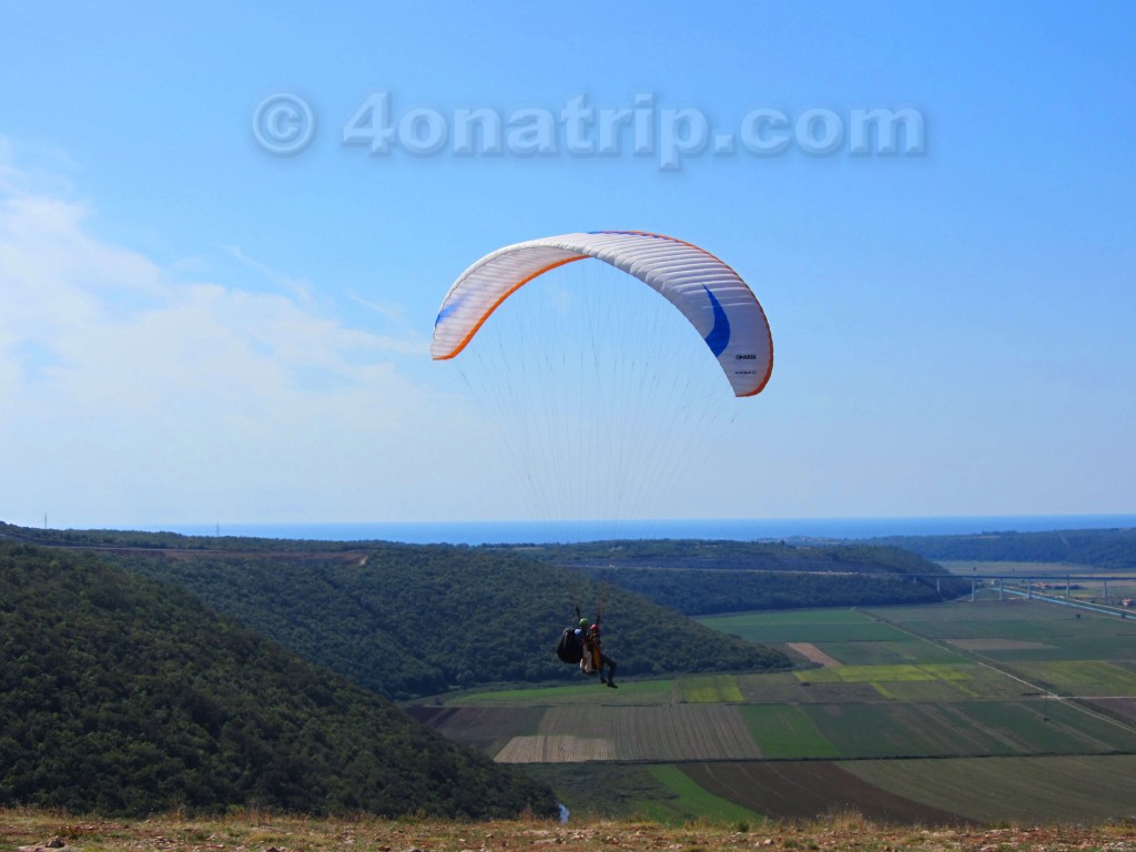 tandem paragliding Istria Croatia
