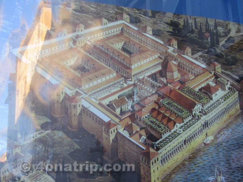 Diocletian palace historical map