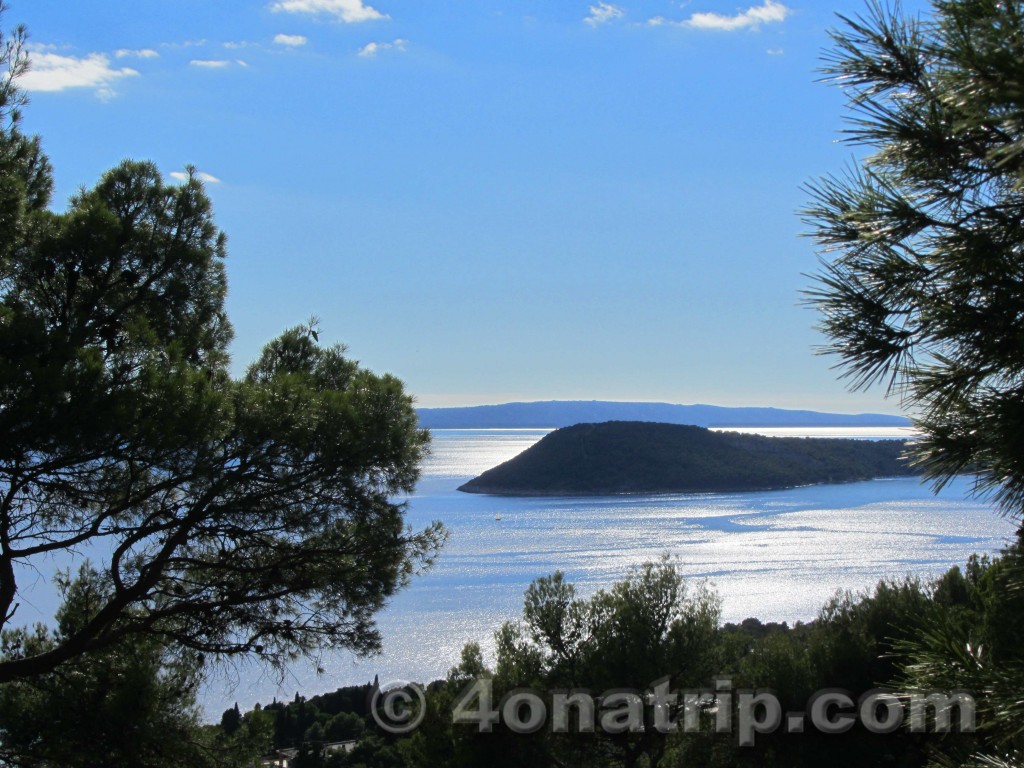 Island view from Marjan, Split Croatia