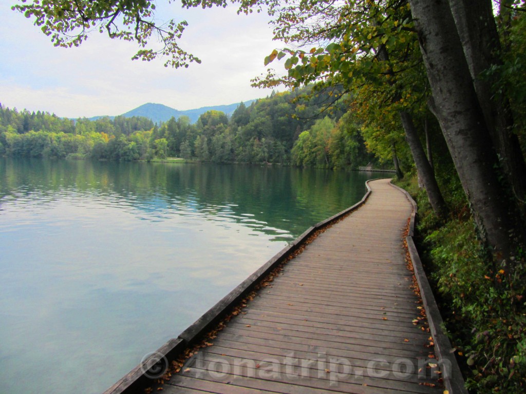 Lake Bled Slovenia boardwalk
