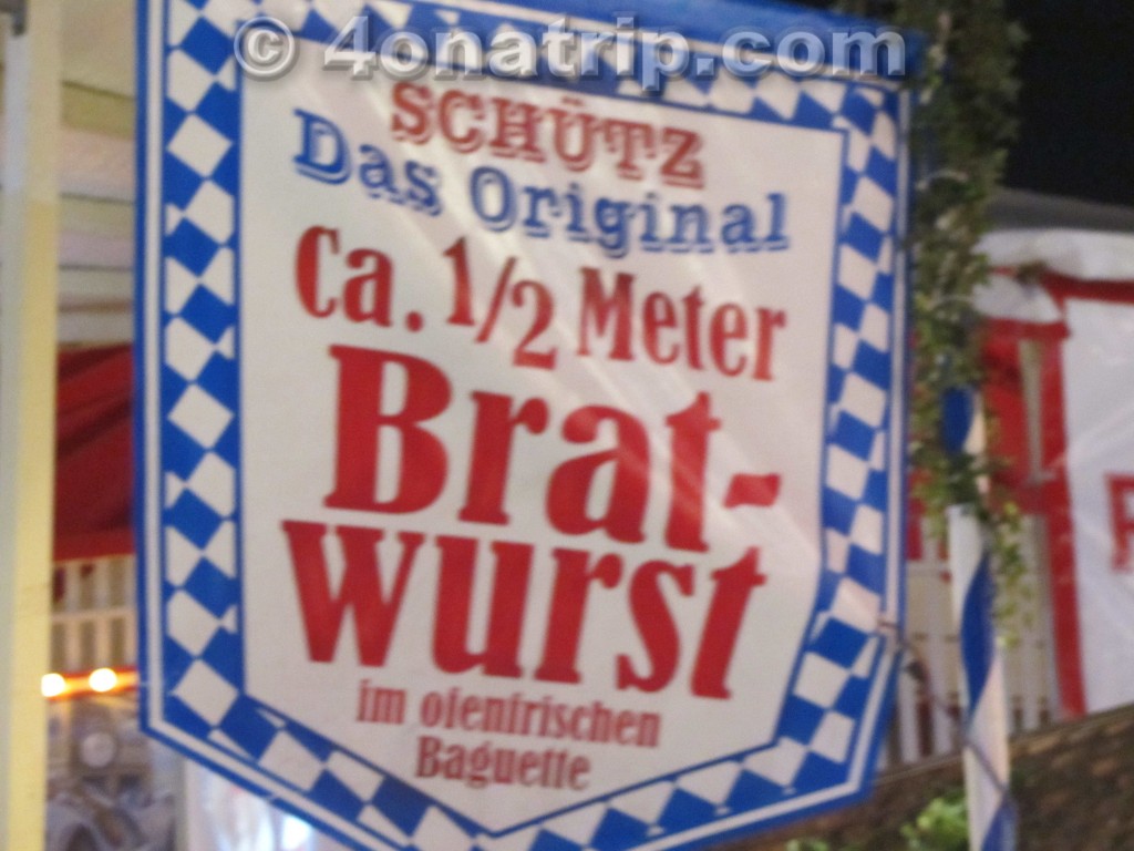 Munich Germany Oktoberfest bratwurst