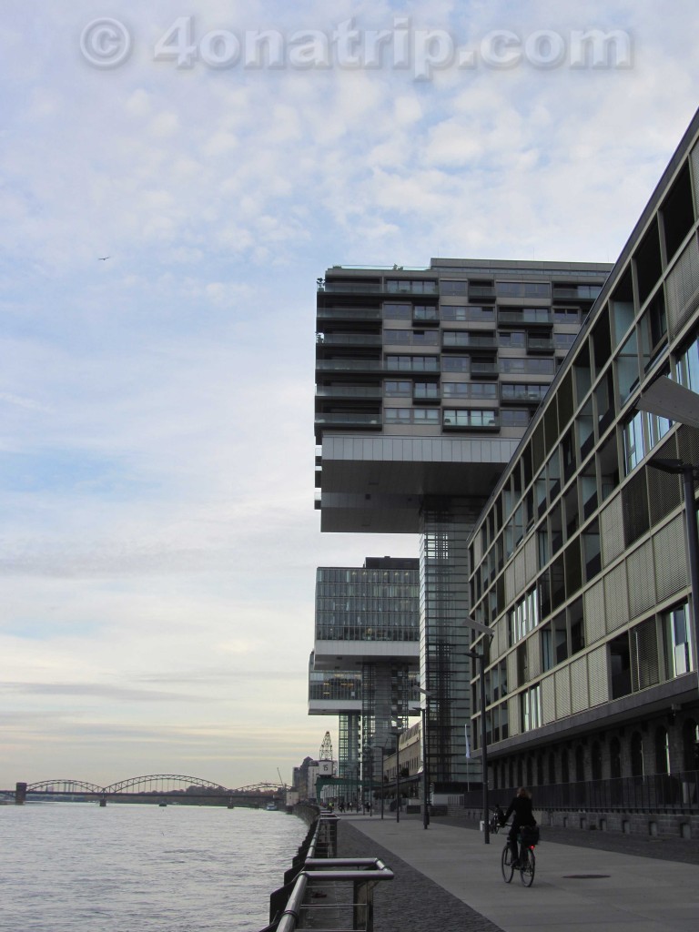 Buildings over the river Cologne