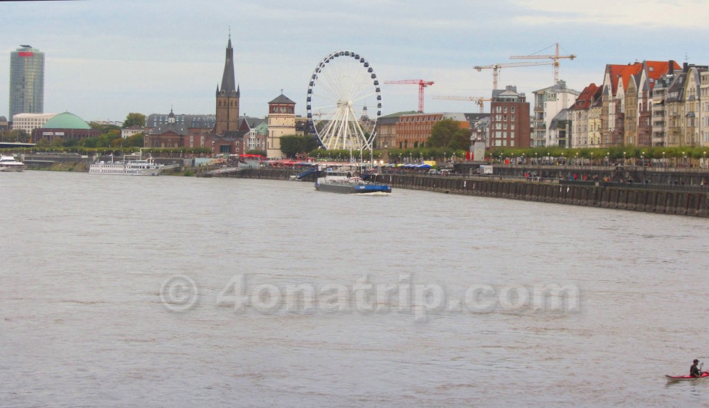 Dusseldorf Germany promanade along river