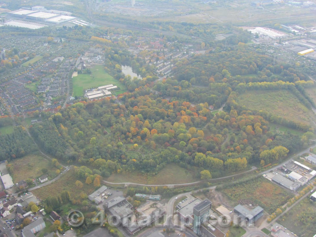 Flying over Cologne and western Germany