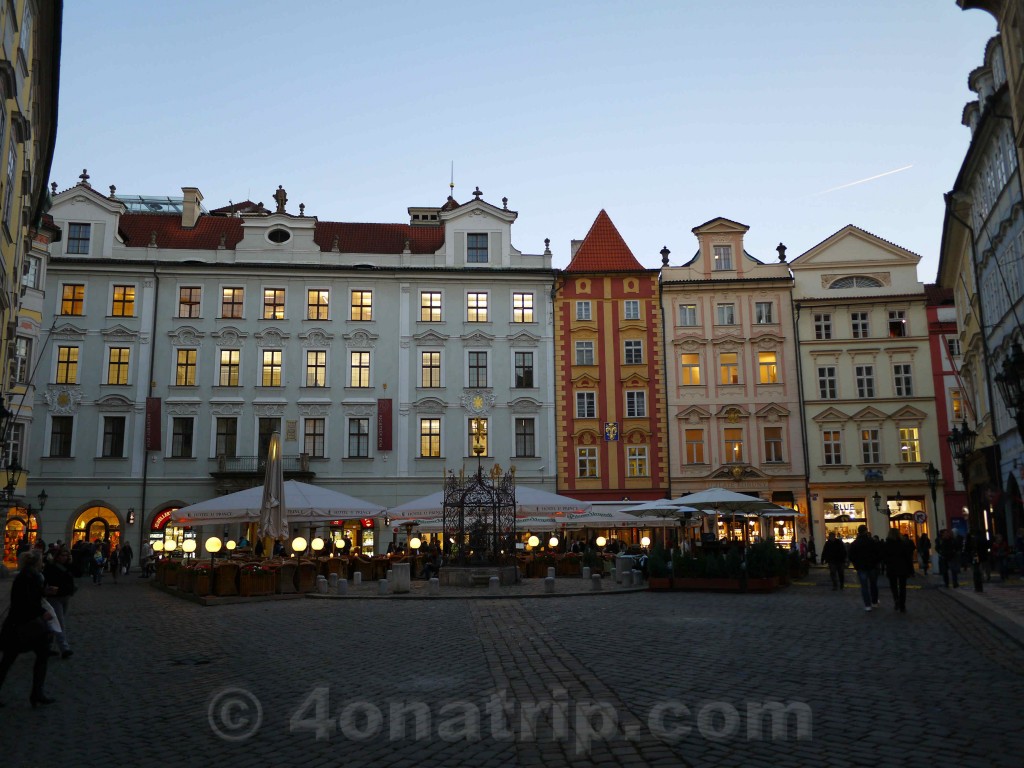 Dusk in Prague Czech Republic