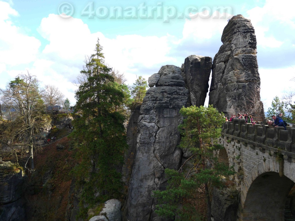 Bastei bridge Elbe Sandstone Mountains Germany