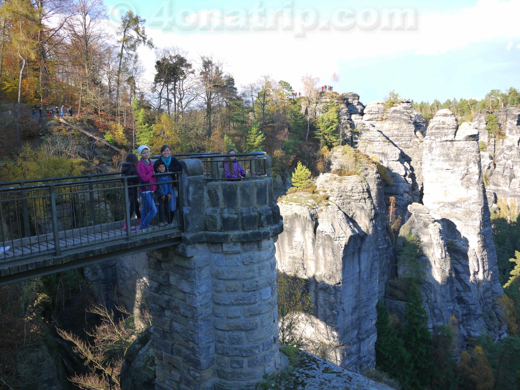 Bastei bridge Elbe Sandstone Mountains Germany