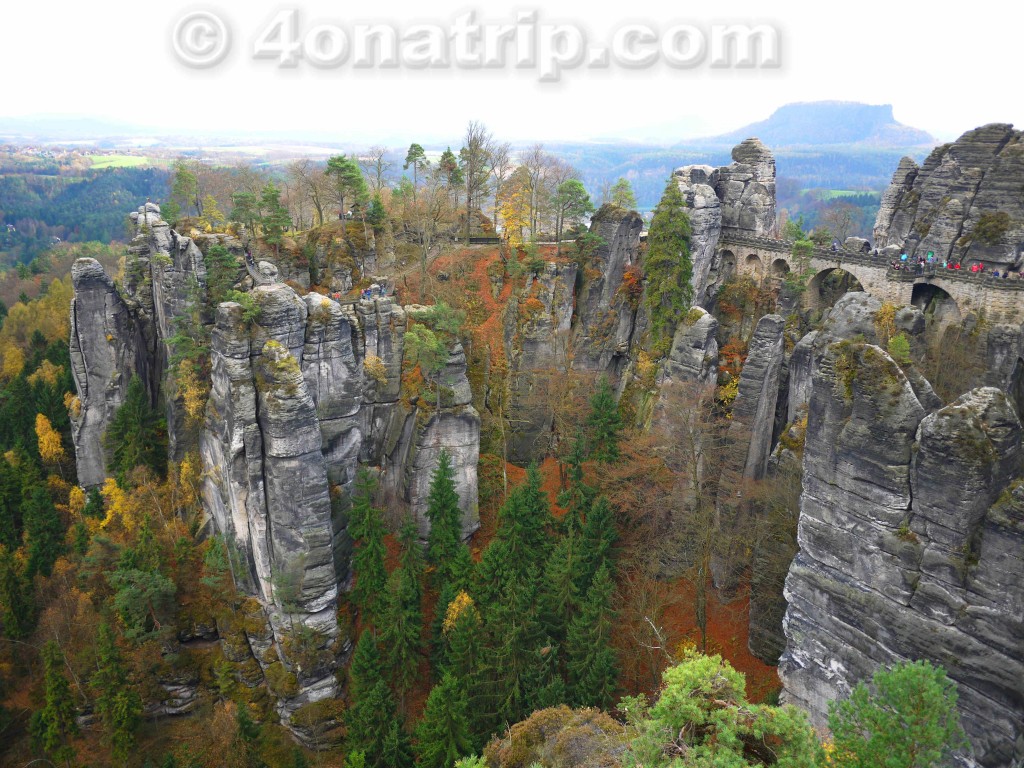 Bastei in Elbe sandstone mountains Germany