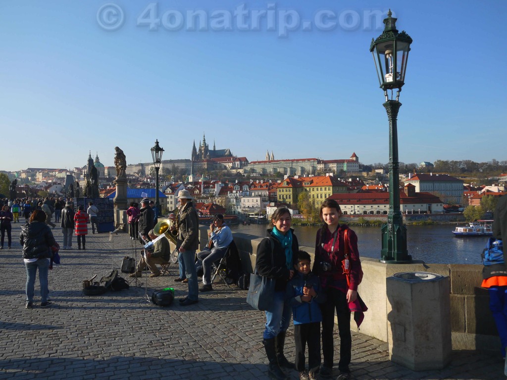 On the Charles Bridge Prague Czech Republic