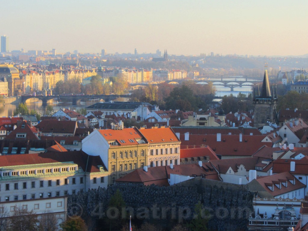 Scenic view of bridges of Prague Czech Republic