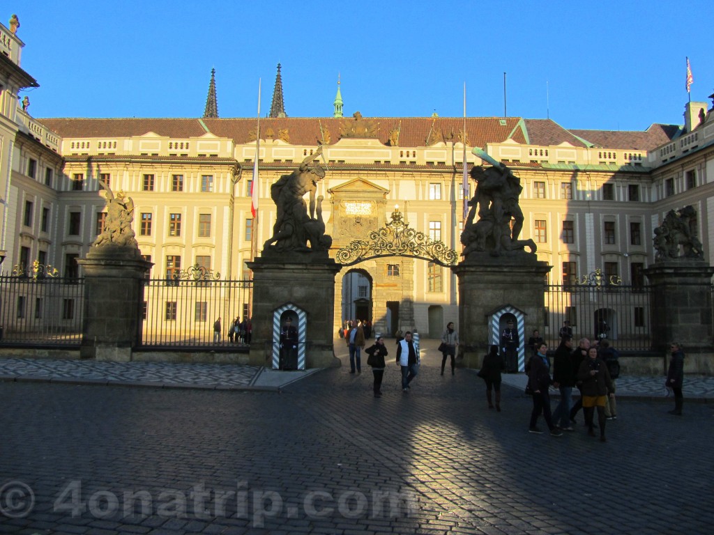 Entrance to Prague Castle, Czech Republic